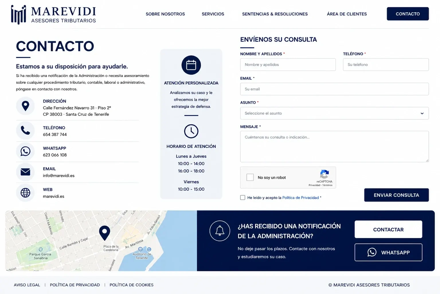Contacto | MAREVIDI