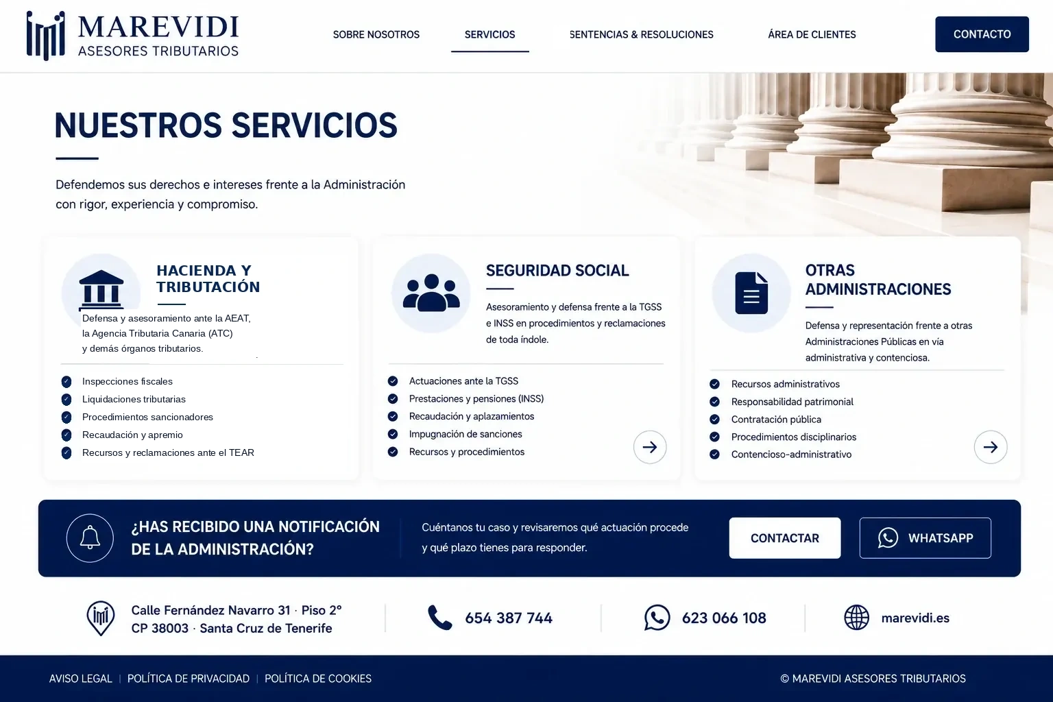 Servicios | MAREVIDI